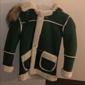 Fashionable unisex fur coat
